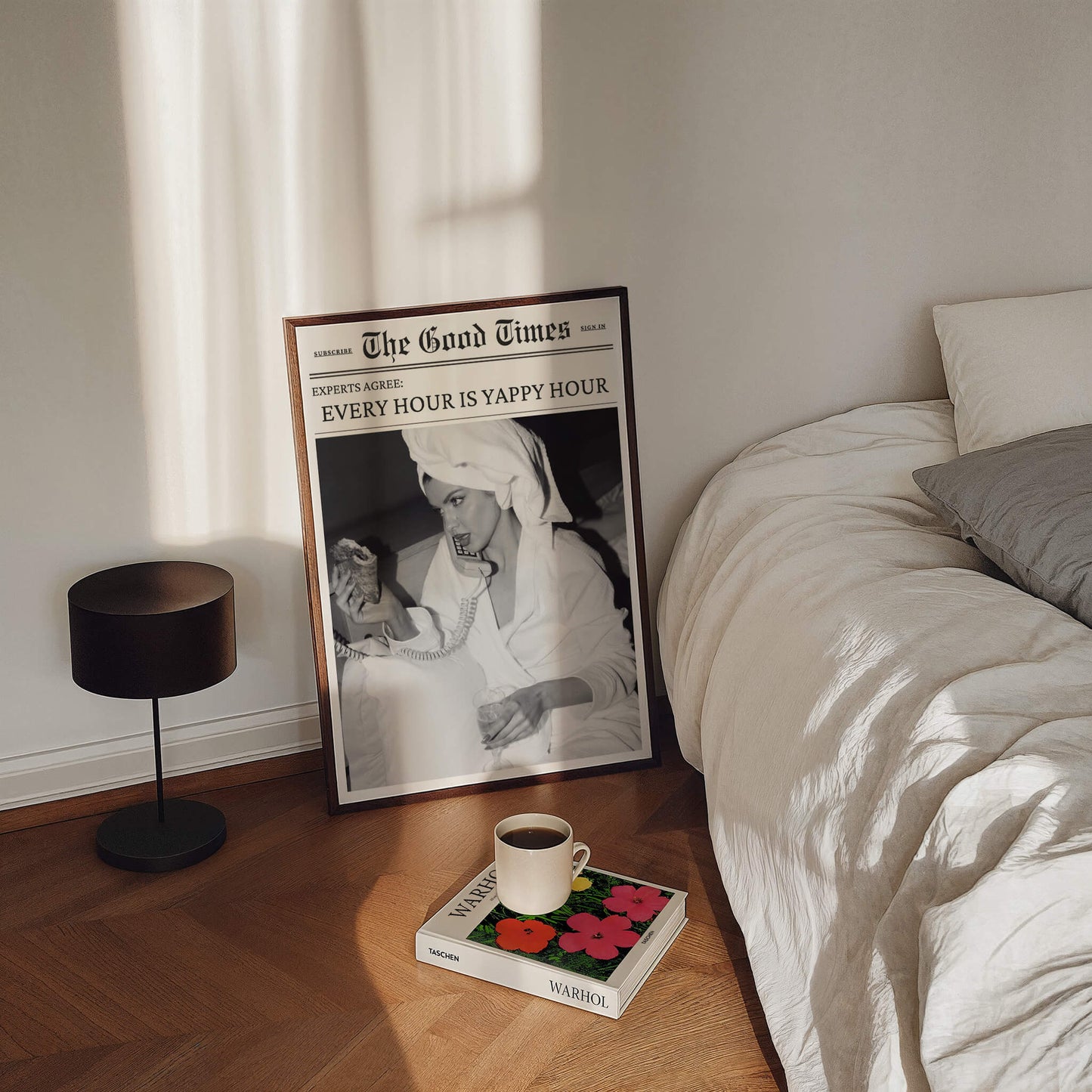 Every Hour is Yappy Hour Newspaper Poster