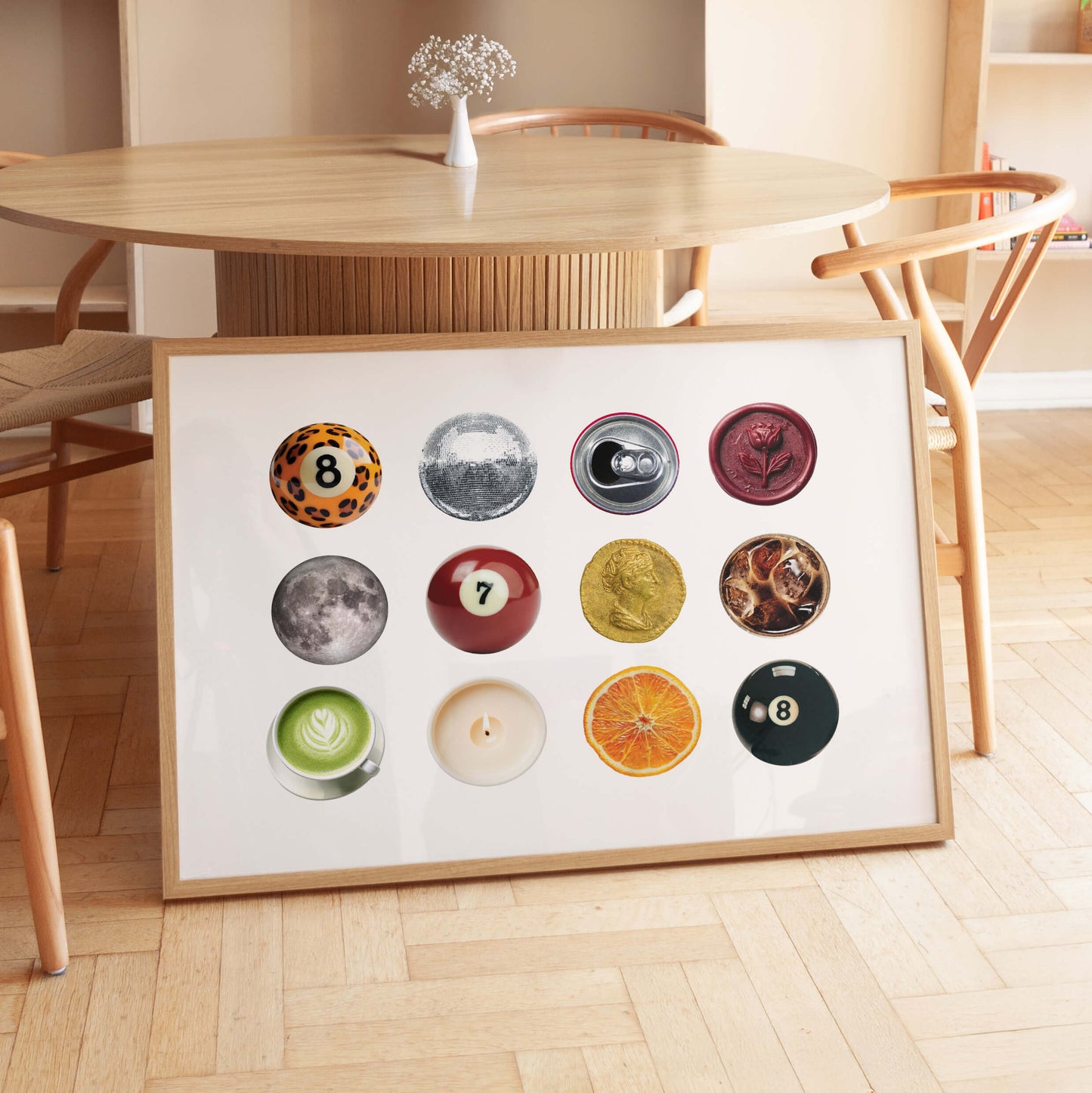 Circle Collage Horizontal Poster