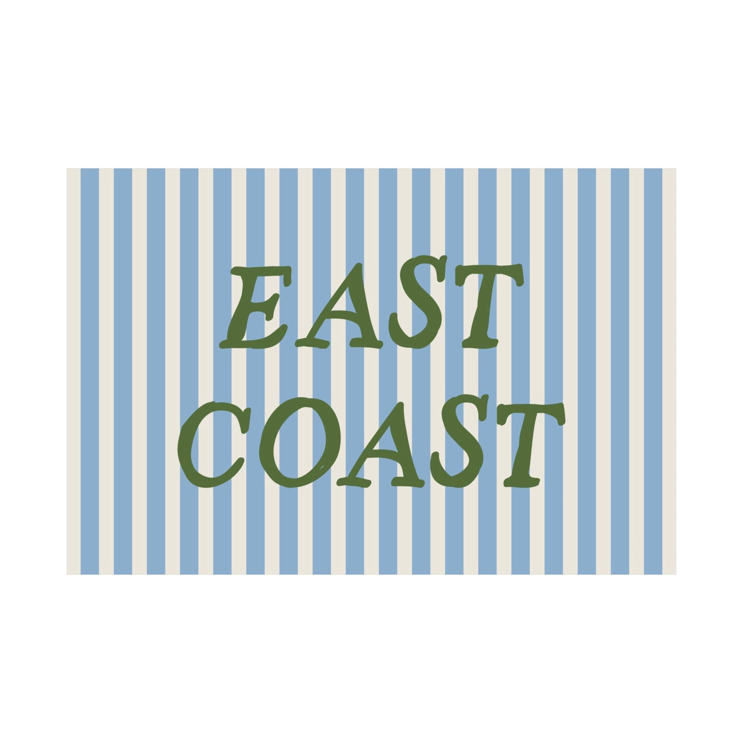 East Coast Striped Poster