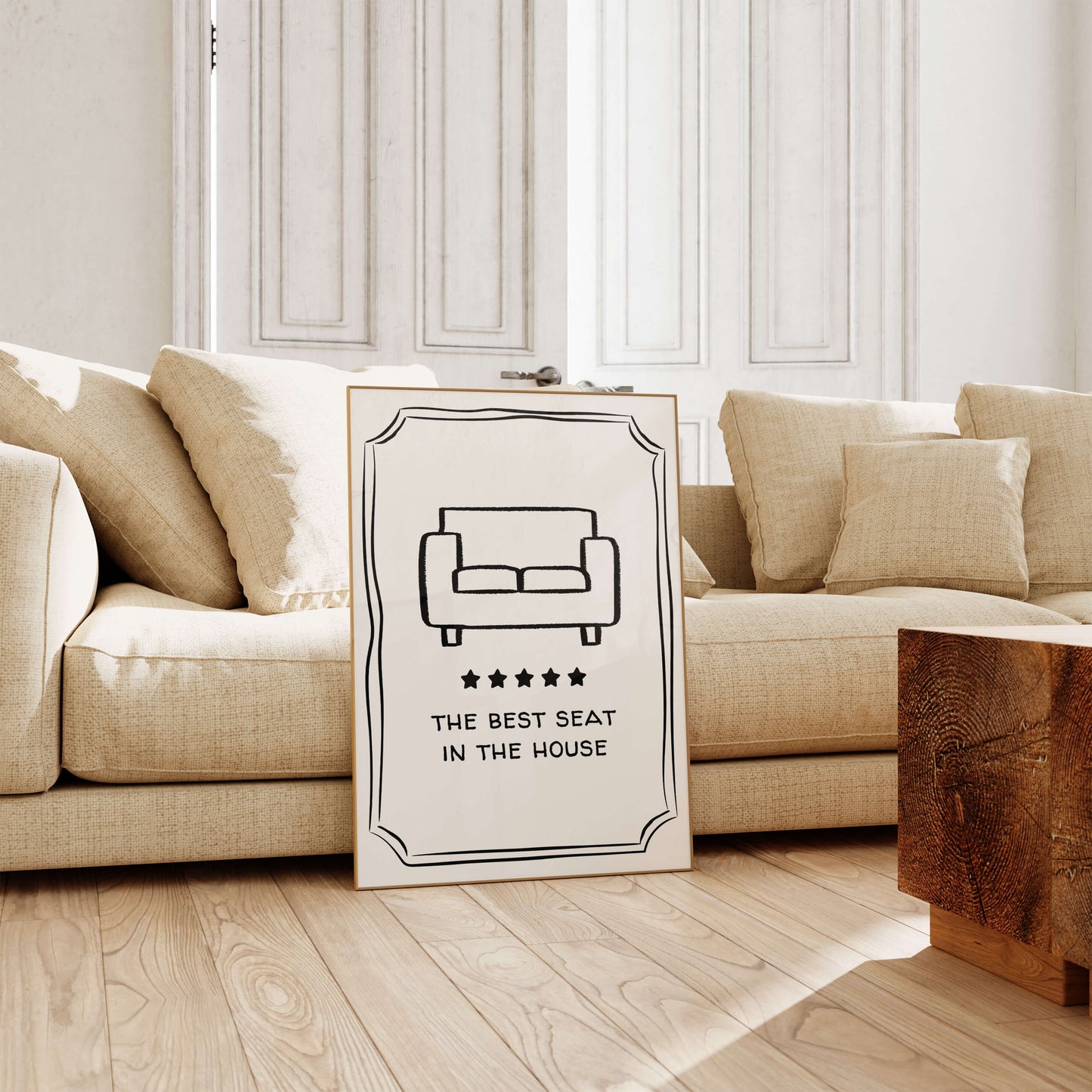 Best Seat In The House Couch Poster