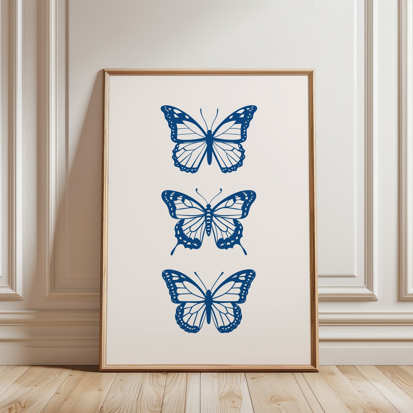 Butterflies Blue Poster