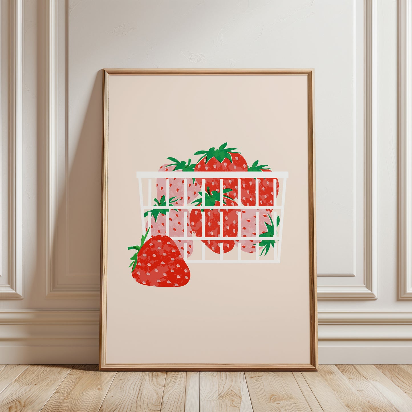 Strawberry Basket Kitchen Poster