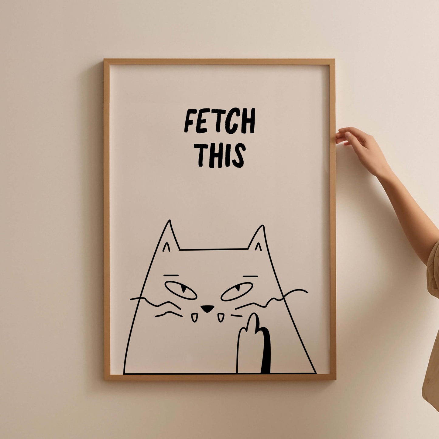 Fetch This Cat Poster