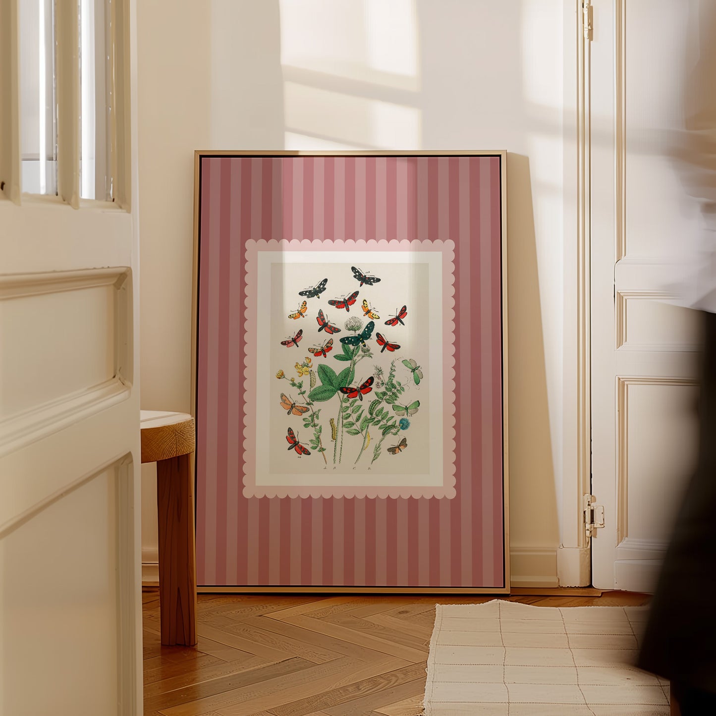 Butterflies & Wildflowers Vintage Poster