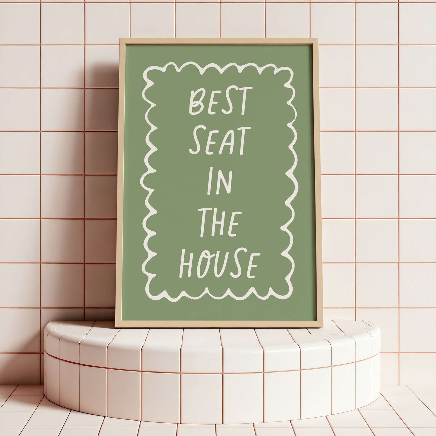 Best Seat In The House Sage Poster