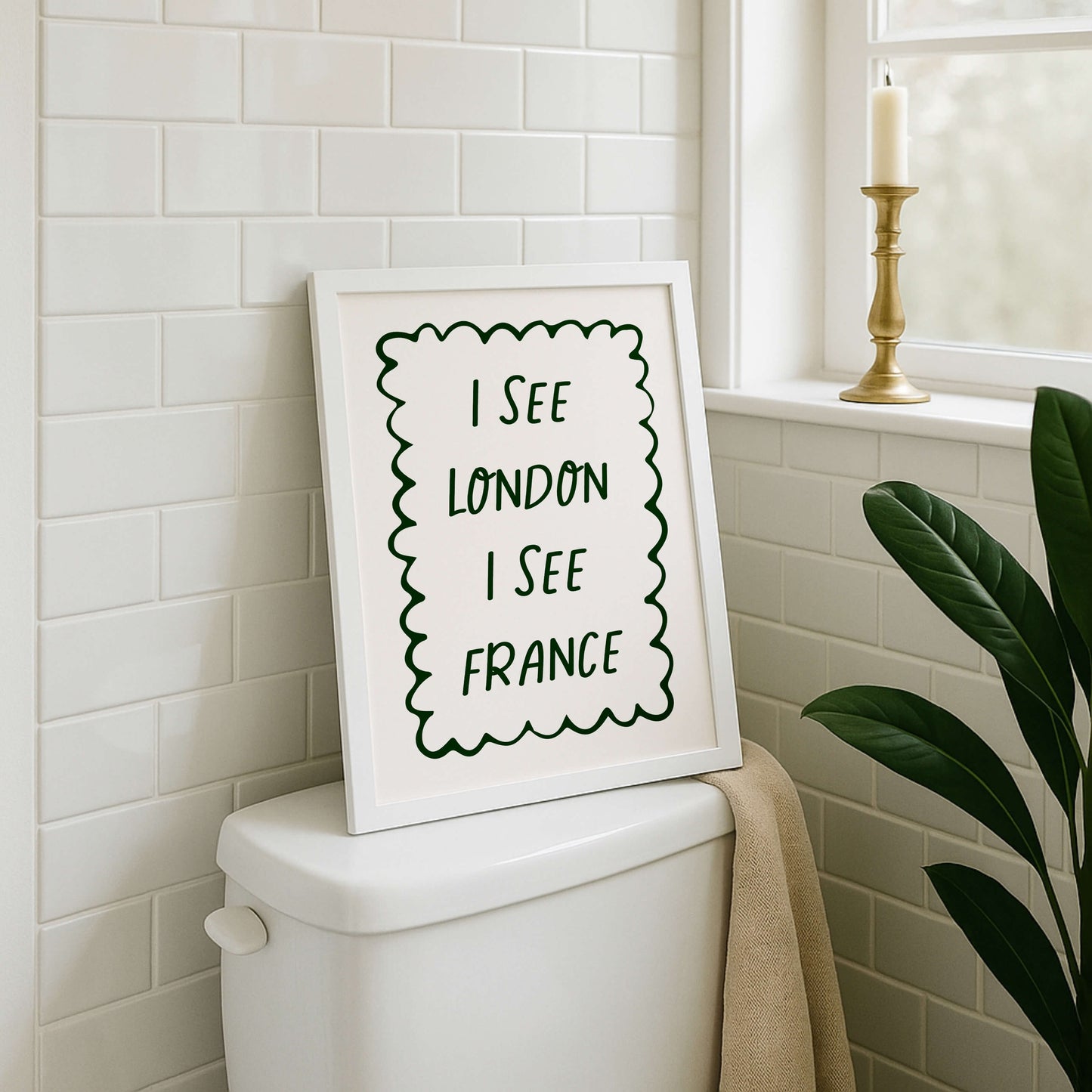 I See London I See France Green Poster