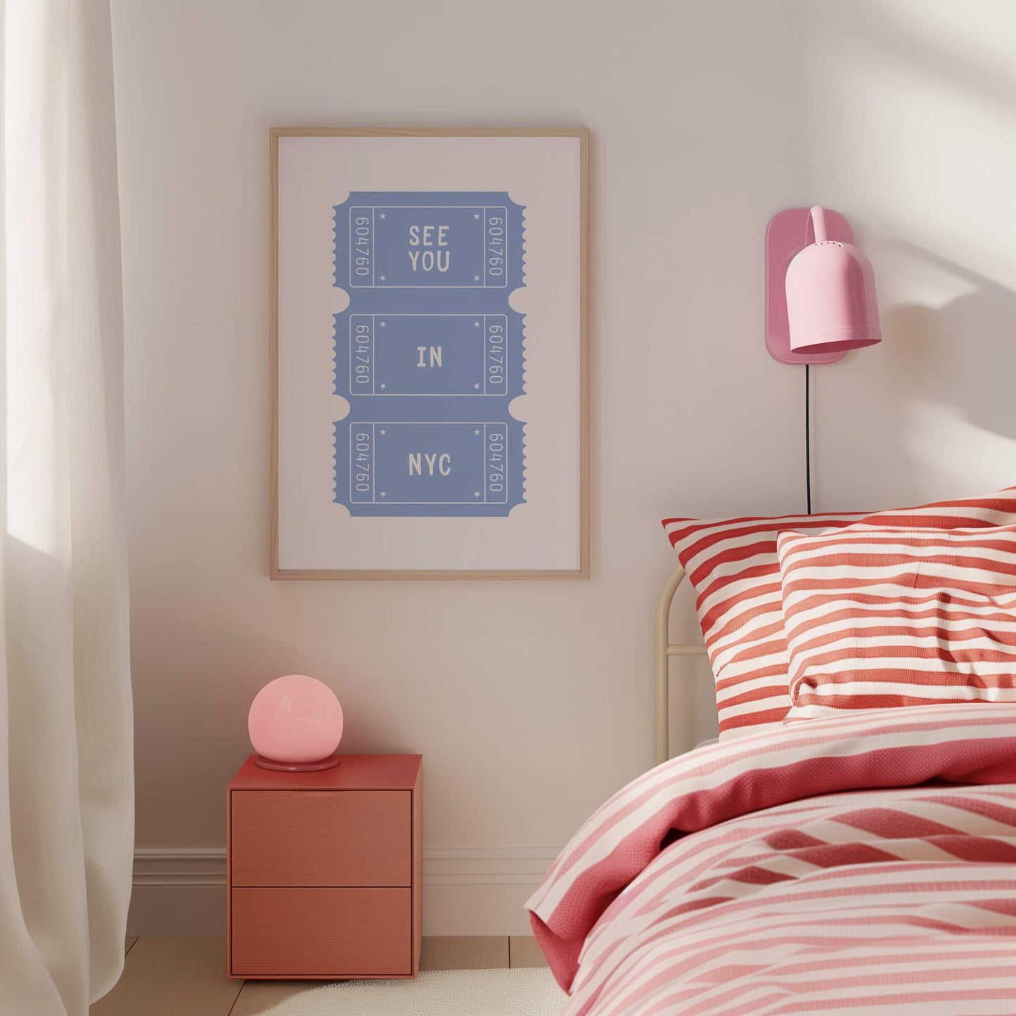 See You In NYC Blue Poster