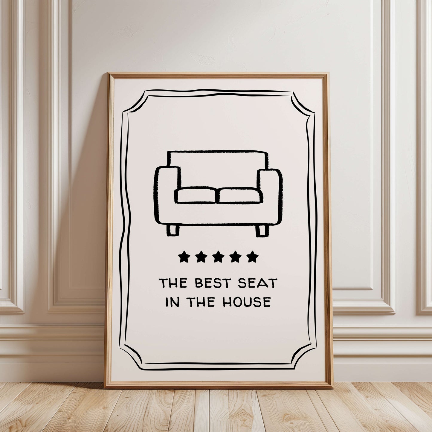 Best Seat In The House Couch Poster
