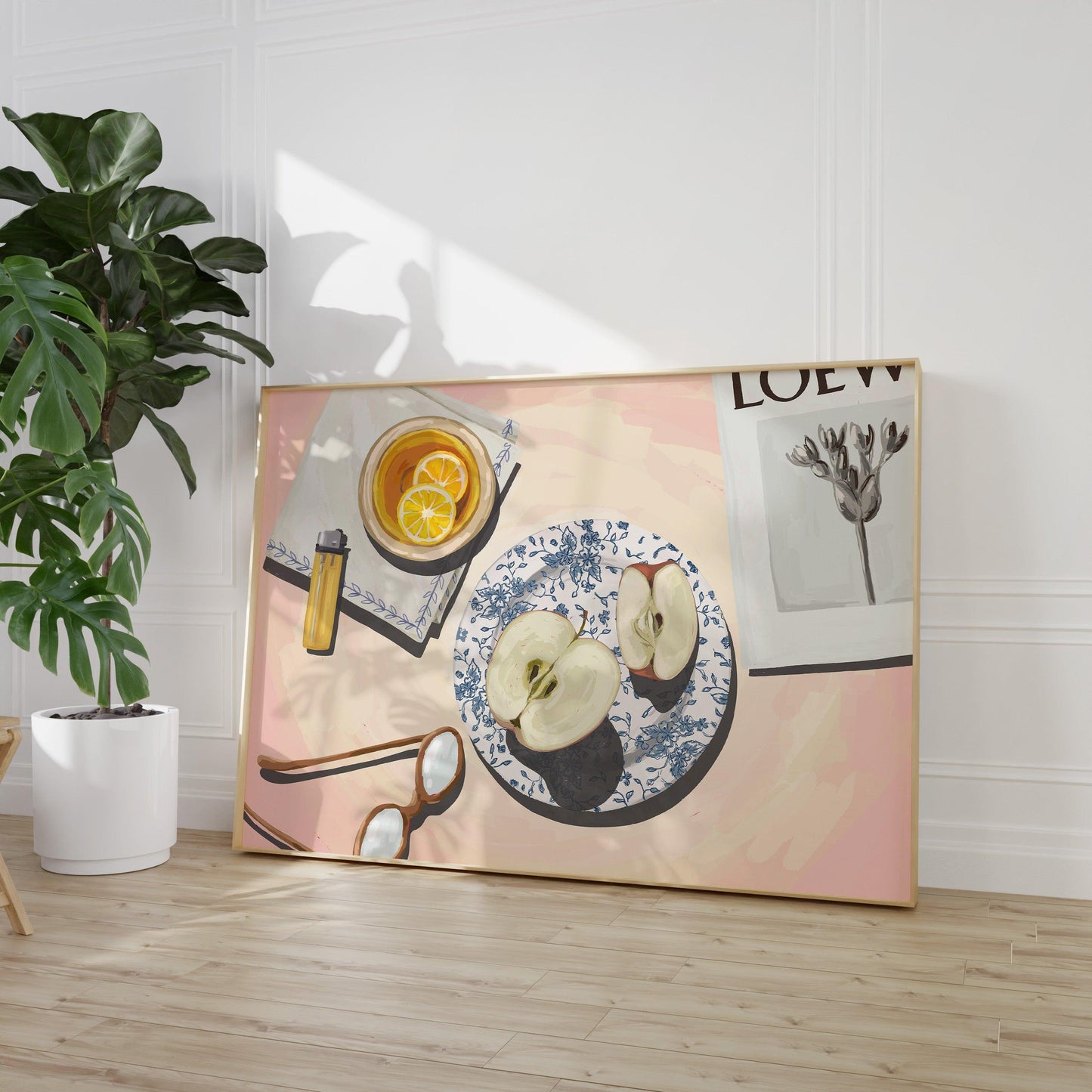 Apple and Tea Horizontal Poster