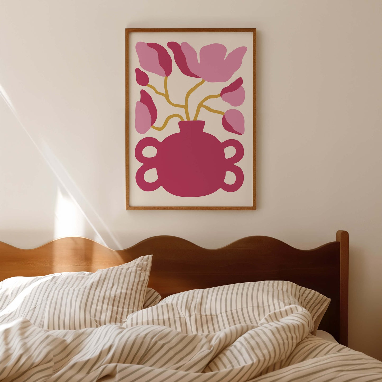 Abstract Flower Vase Poster