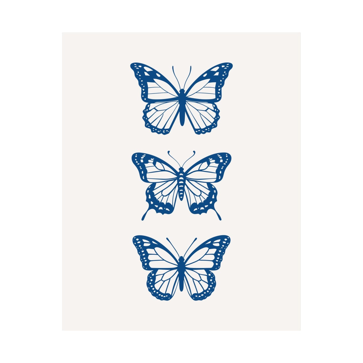 Butterflies Blue Poster