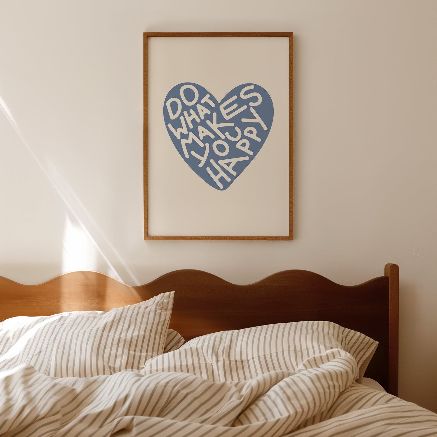 Do What Makes You Happy Light Blue Poster