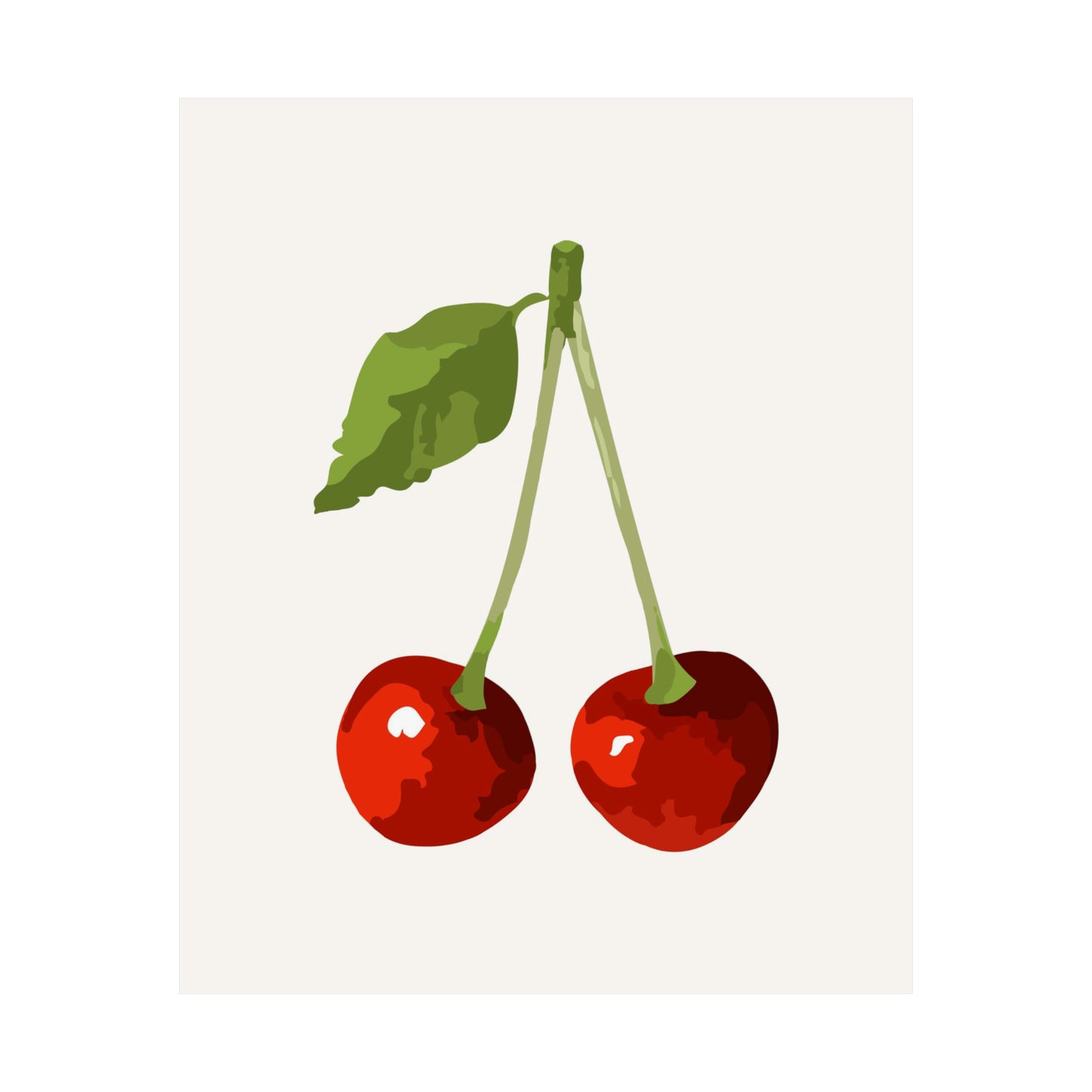 Cherries Watercolor Poster