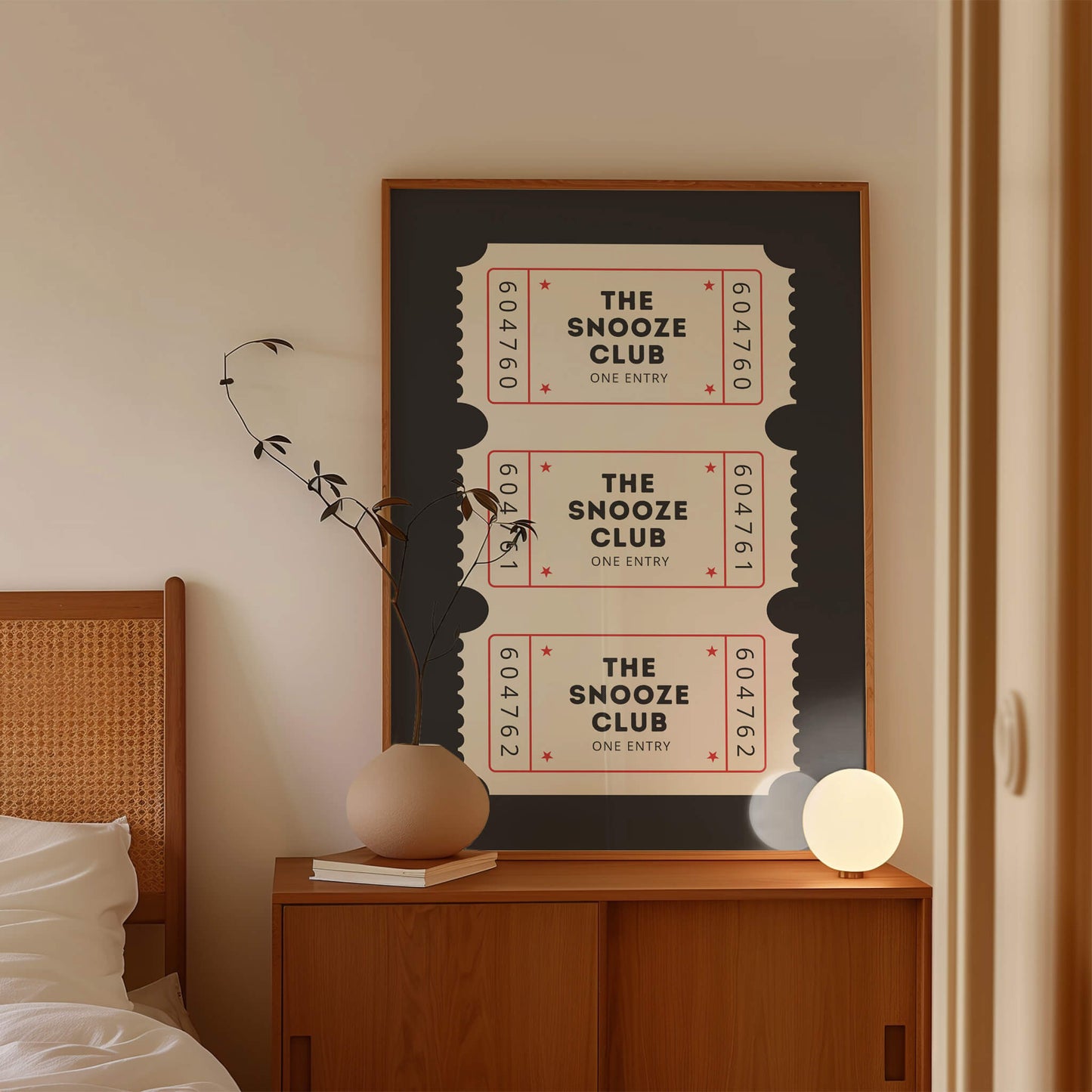The Snooze Club Ticket Poster