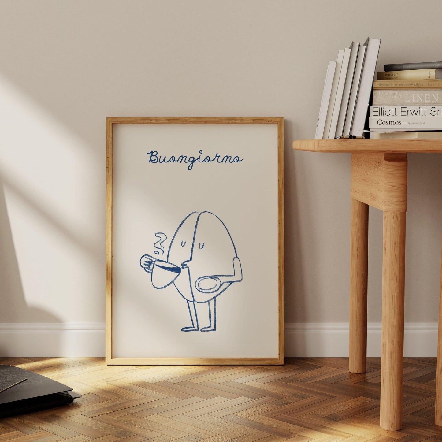 Buongiorno Coffee Blue Poster