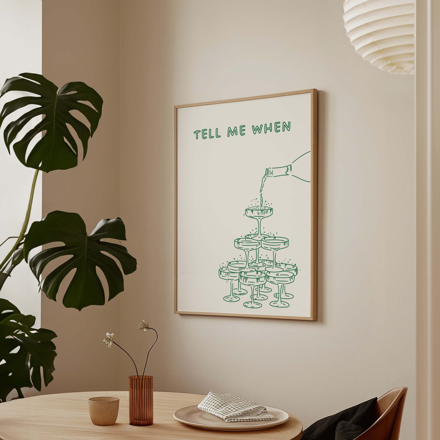 Tell Me When Green Poster