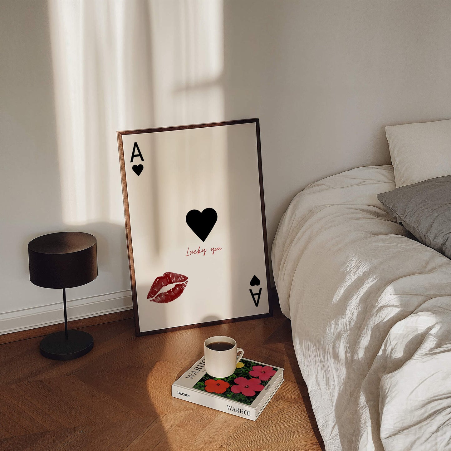 Lucky You Lipstick Kiss Poster