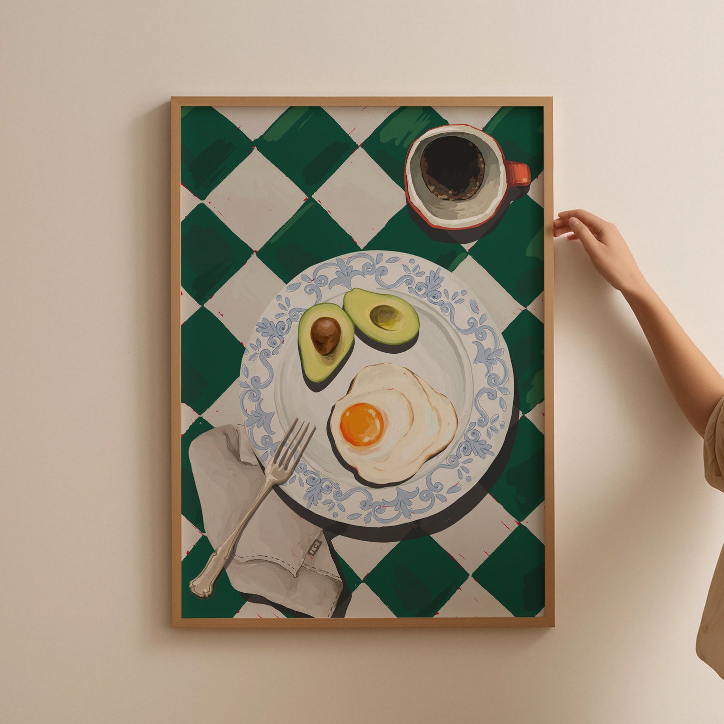 Eggs and Avocado Breakfast Poster
