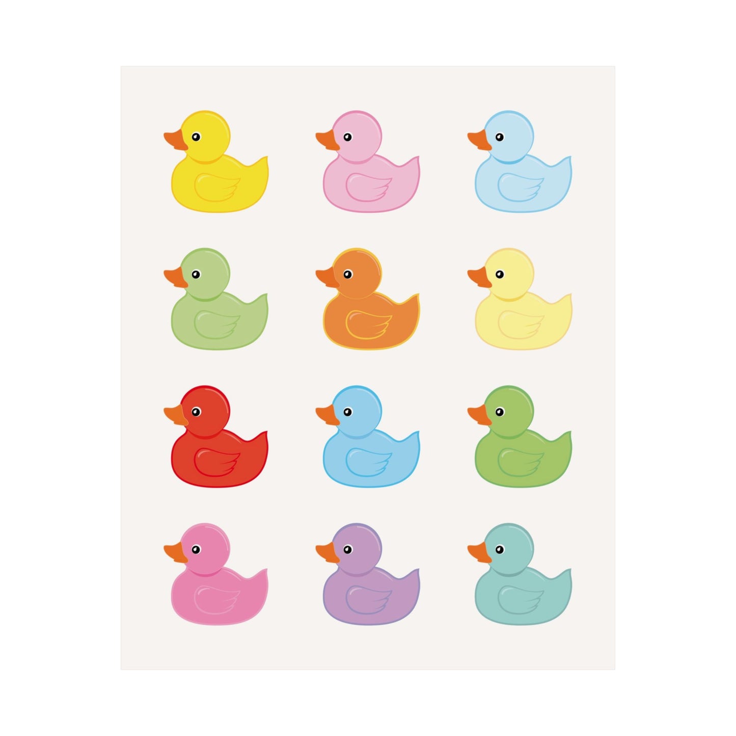 Rubber Ducks Bathroom Poster