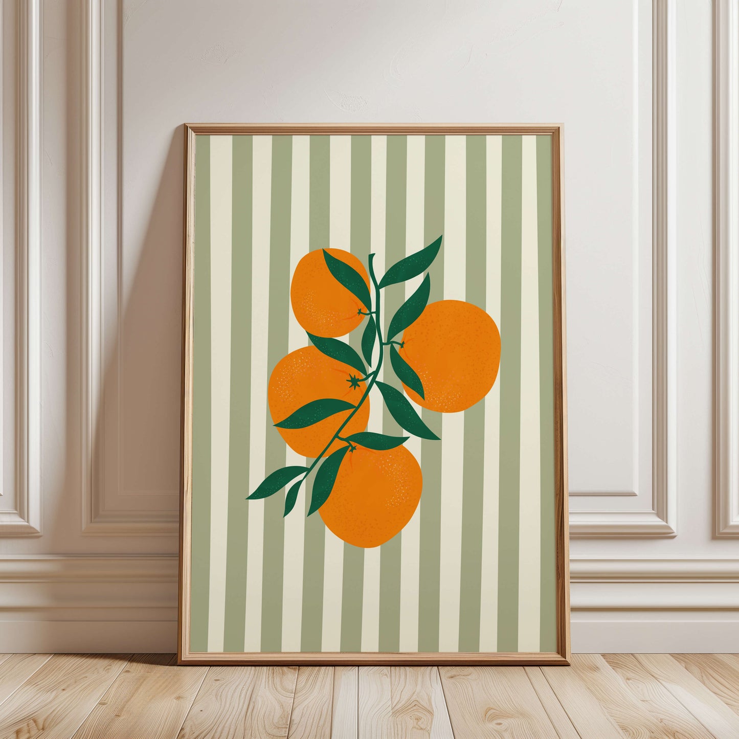 Citrus Striped Poster