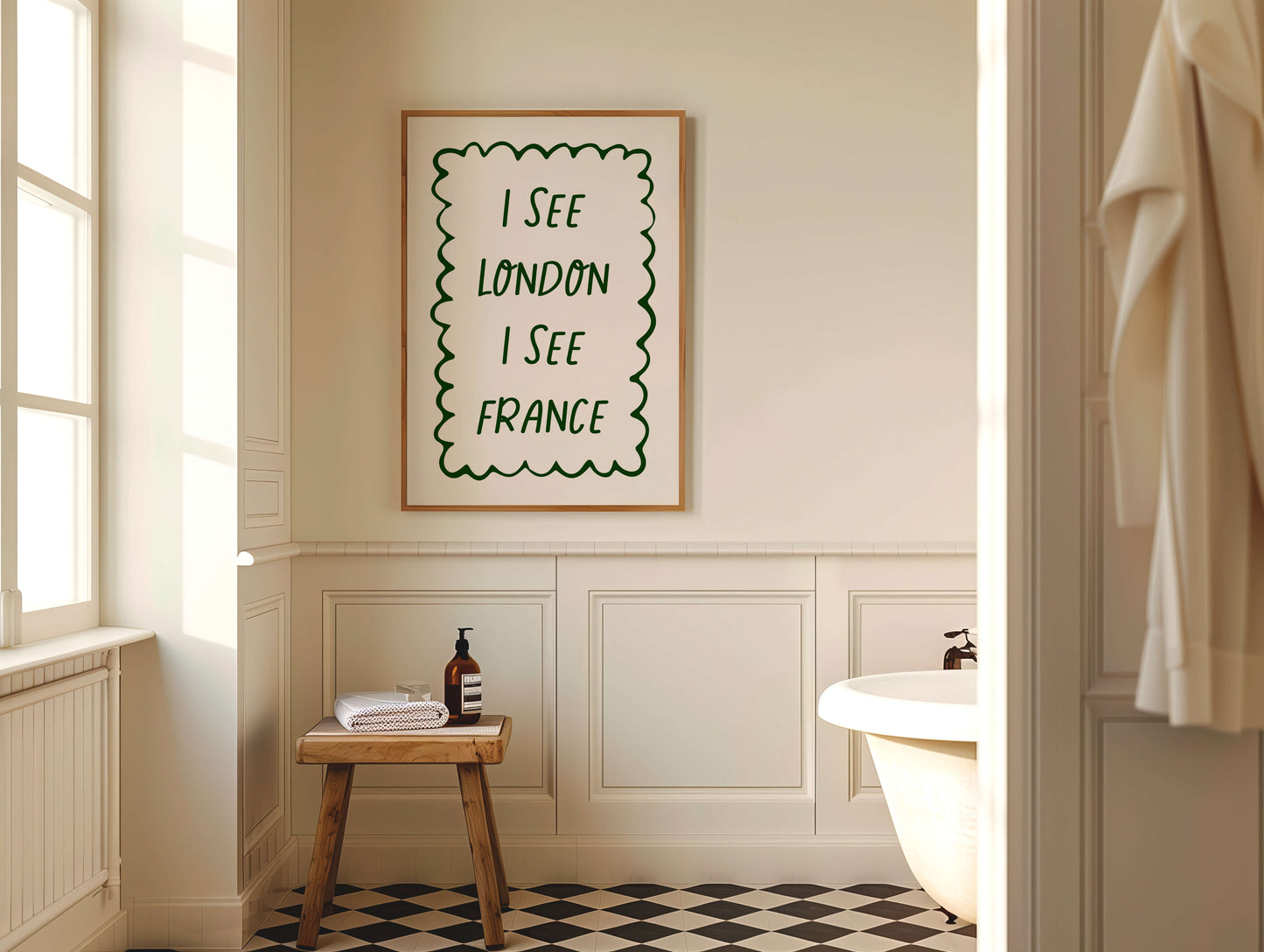 I See London I See France Green Poster