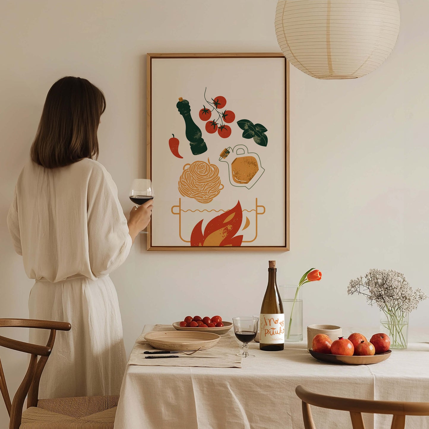 Cooking Pasta Poster