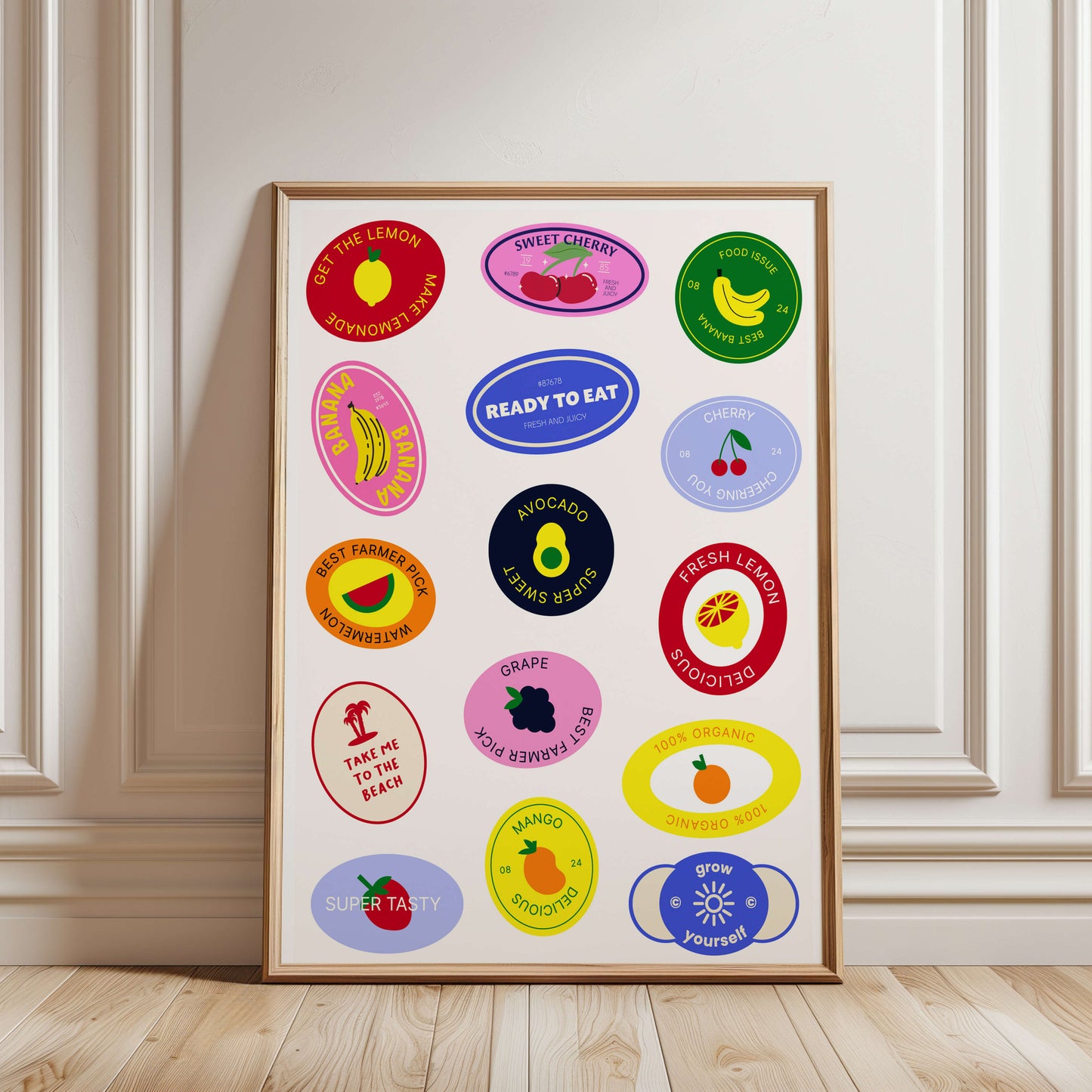 Fruit Sticker Poster