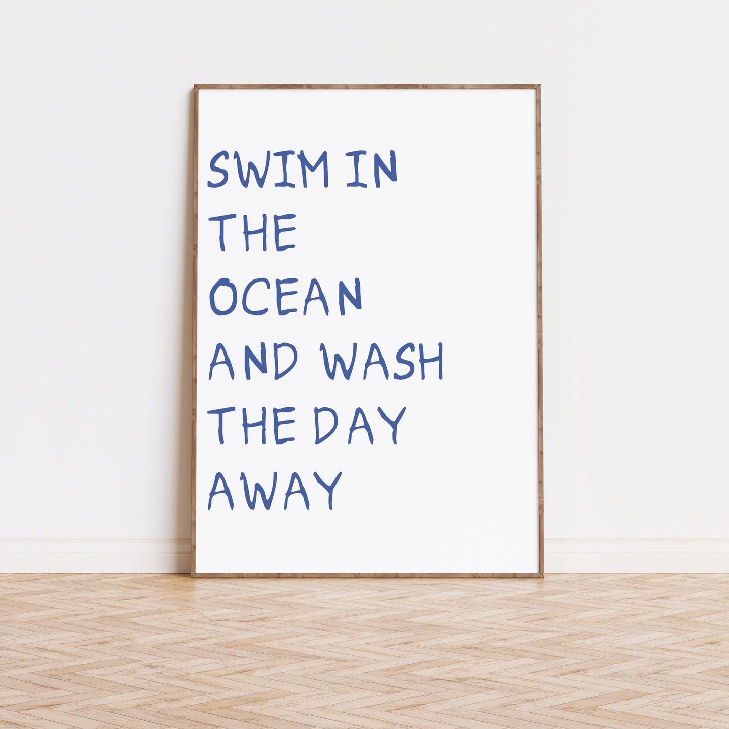 Swim in The Ocean Poster