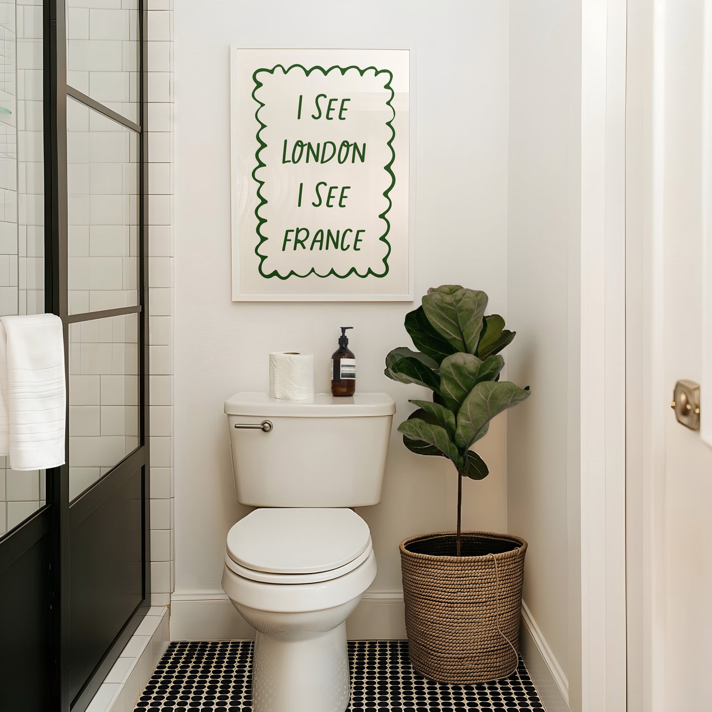 I See London I See France Green Poster