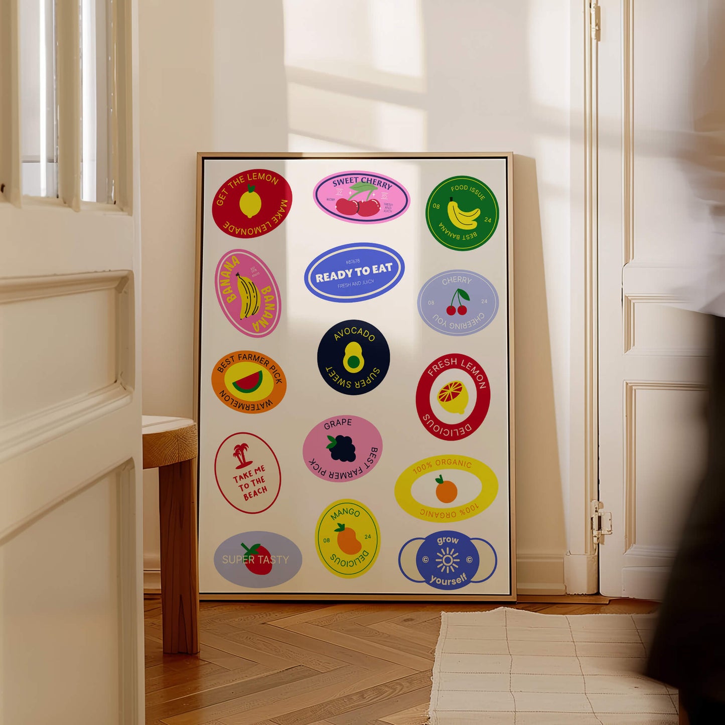 Fruit Sticker Poster
