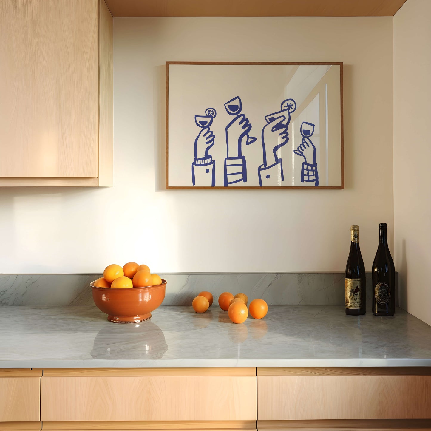 Celebration Cocktail Blue Poster