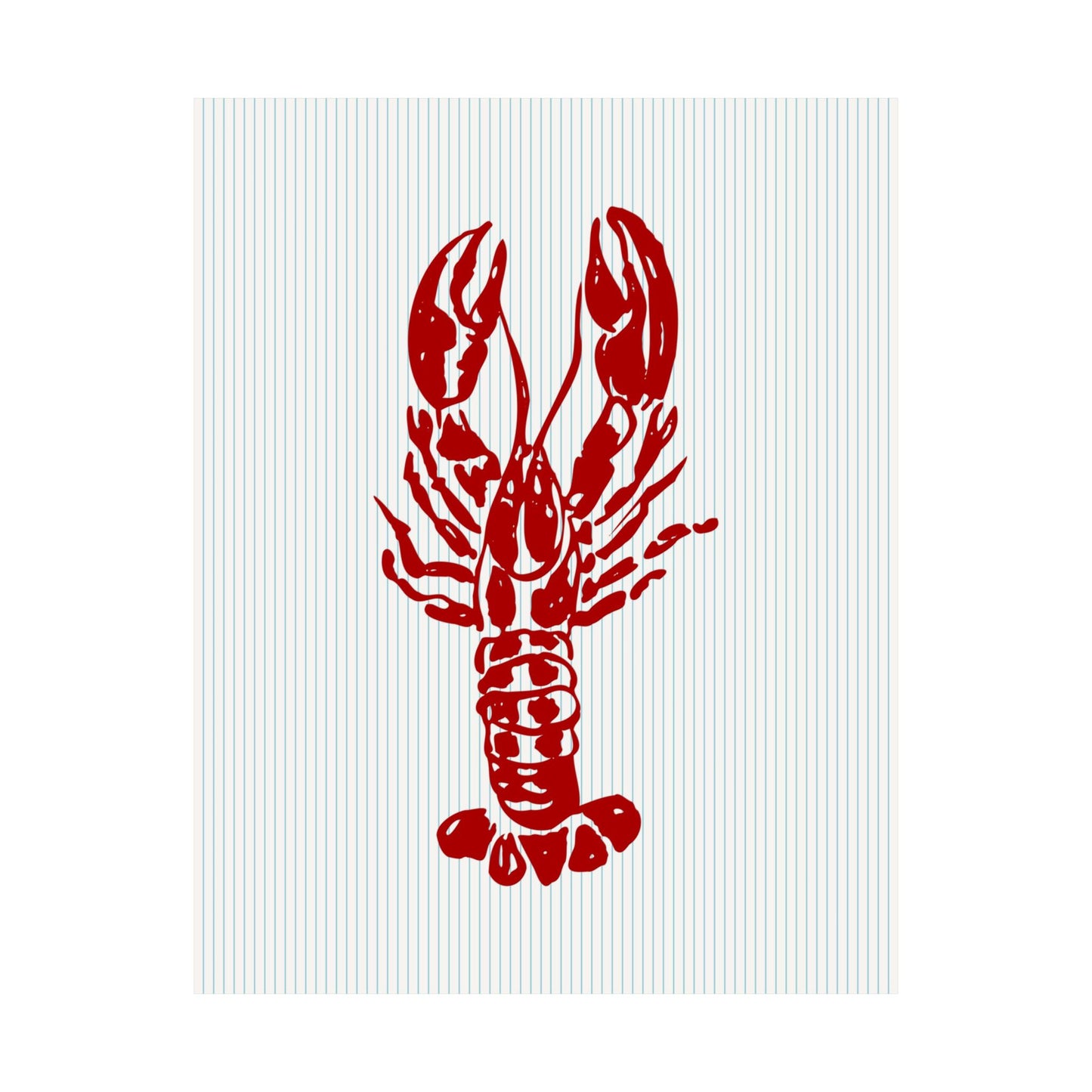 Lobster Striped Poster