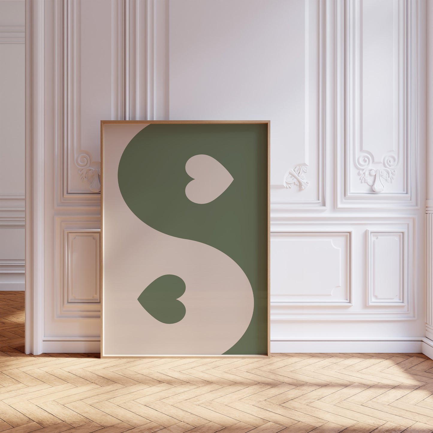 Yin Yang Heart Sage Poster