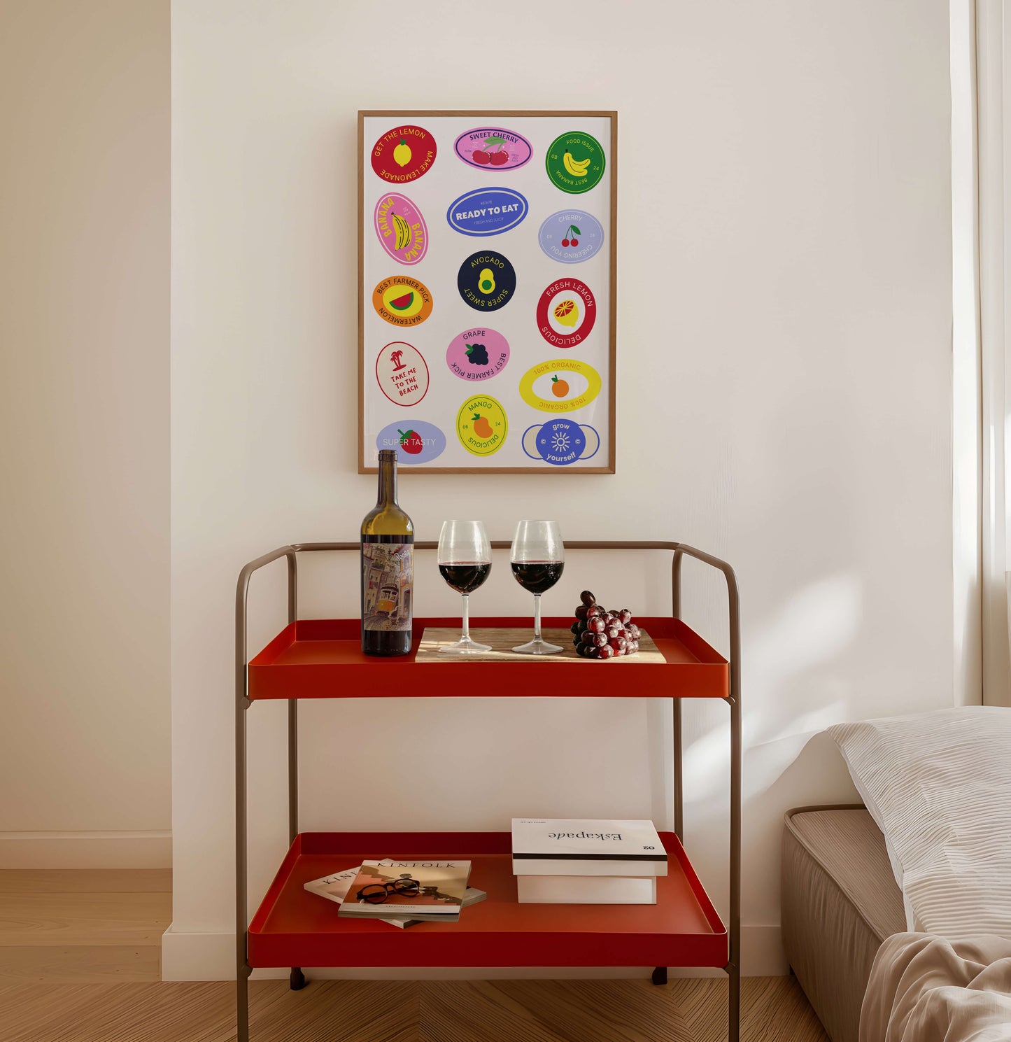 Fruit Sticker Poster