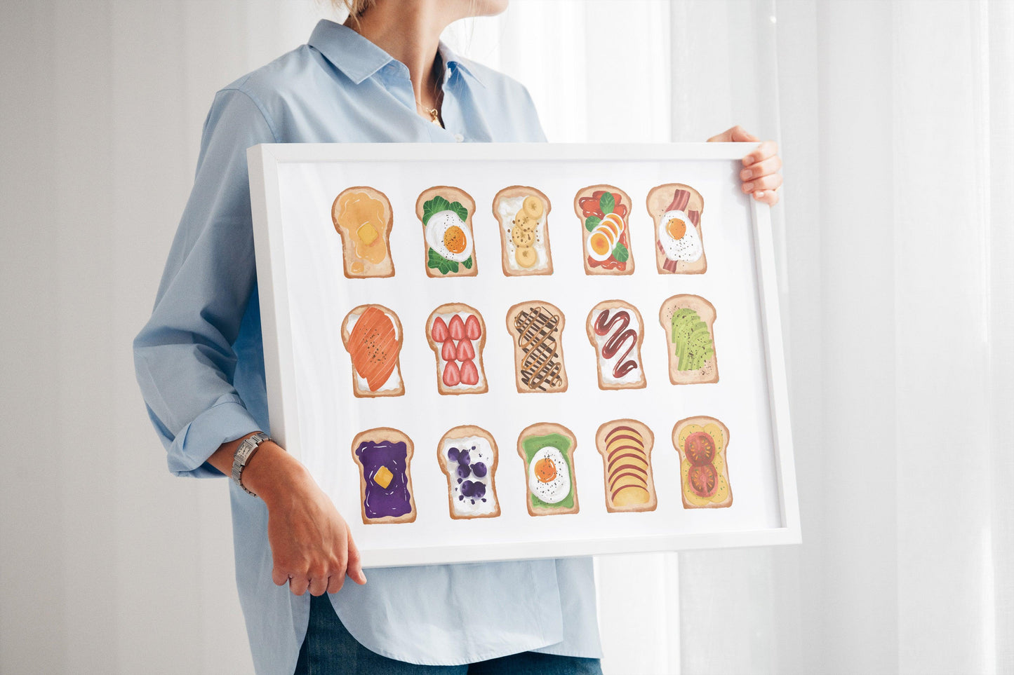 Breakfast Toasts Horizontal Poster