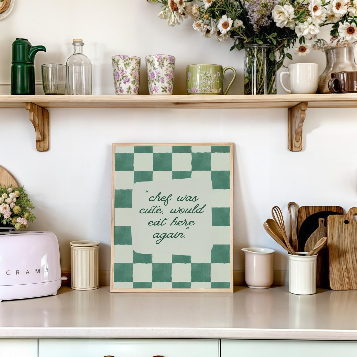 Chef Was Cute Kitchen Review Poster