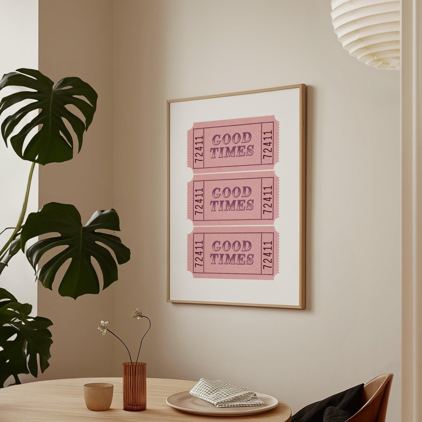 Good Times Pink Ticket Poster