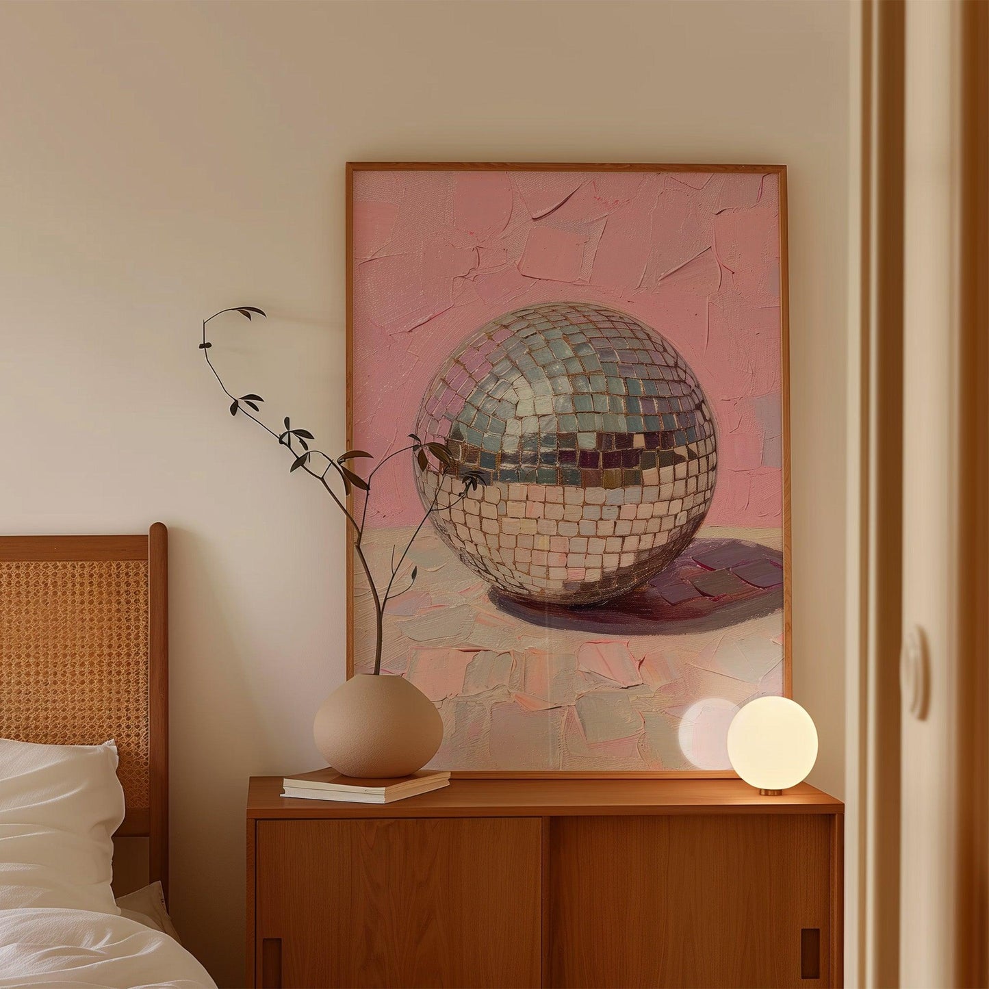 Disco Ball Painting Poster