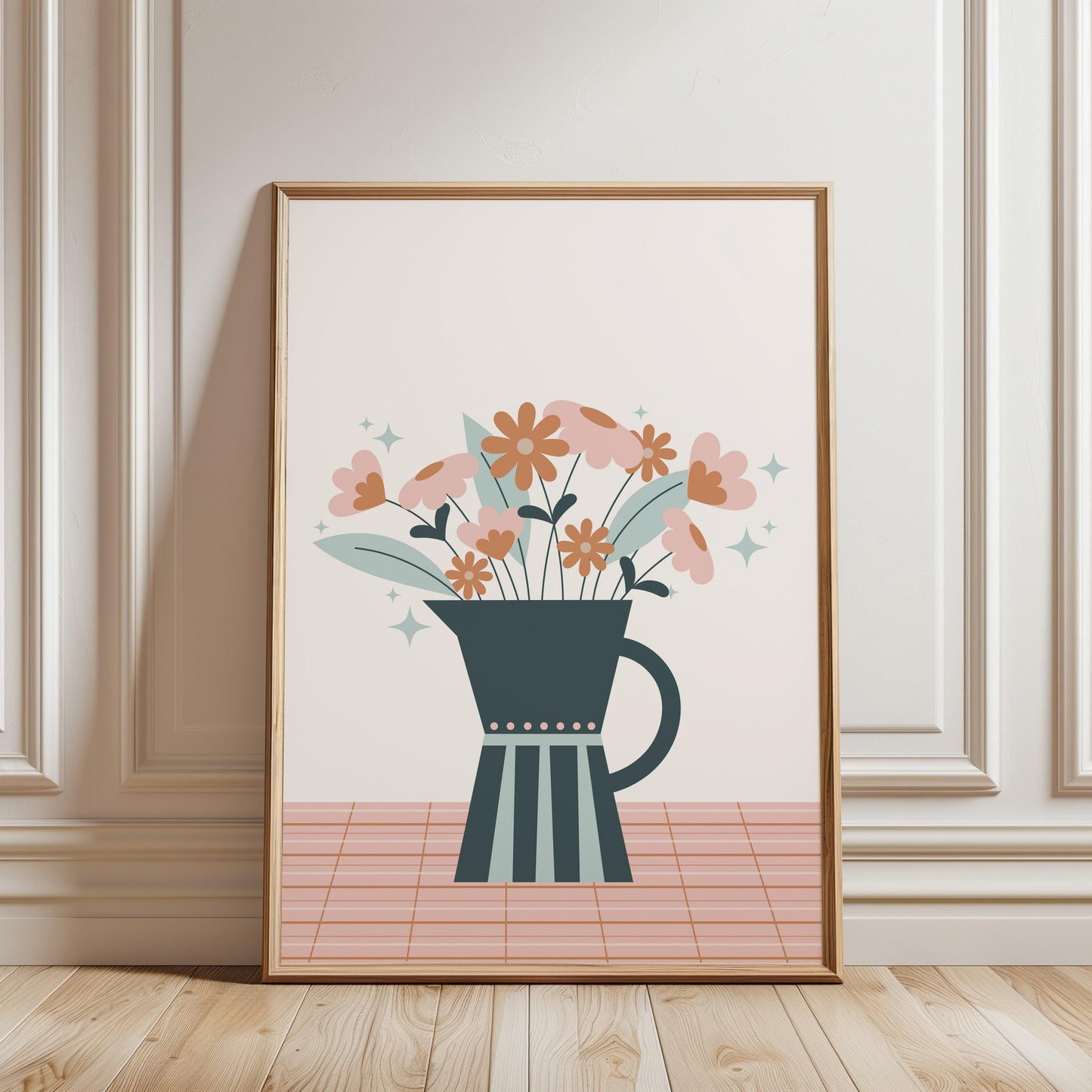 Coffee and Flowers Poster
