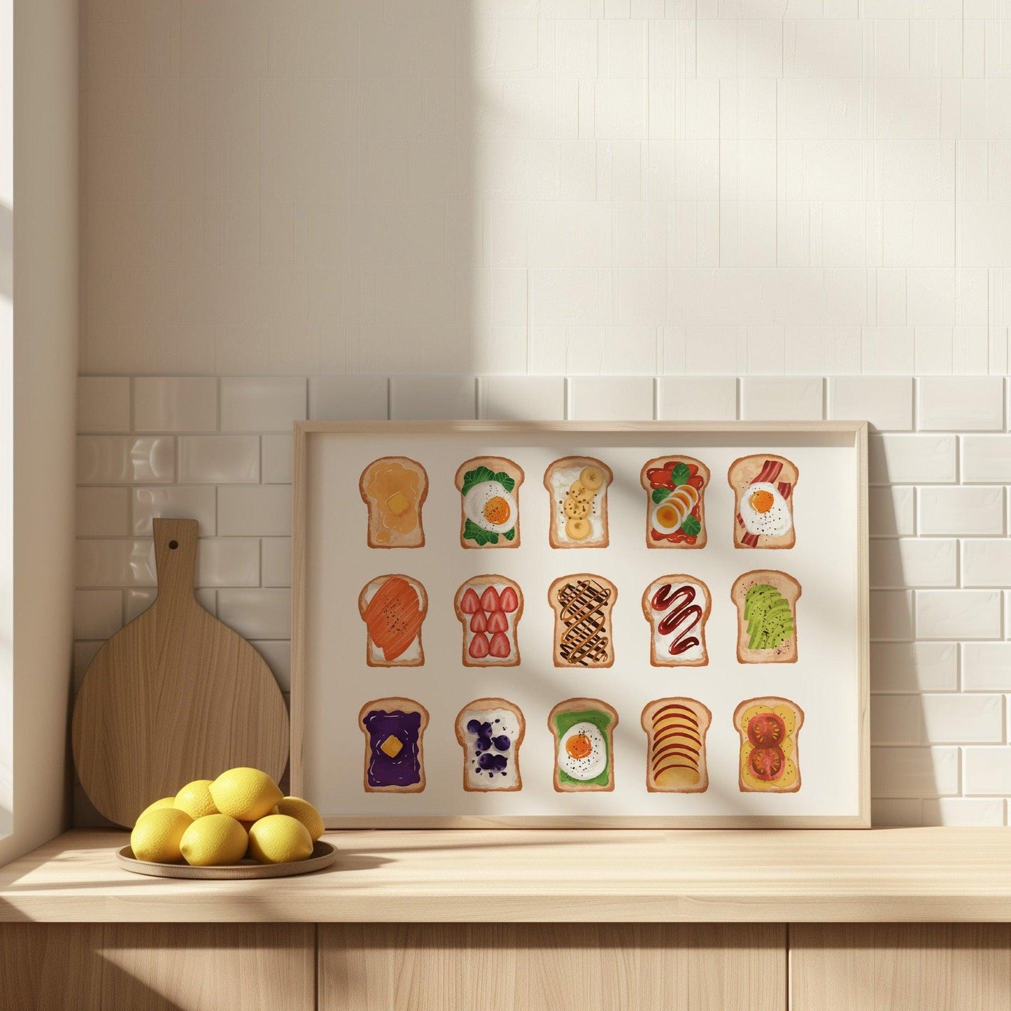 Breakfast Toasts Horizontal Poster