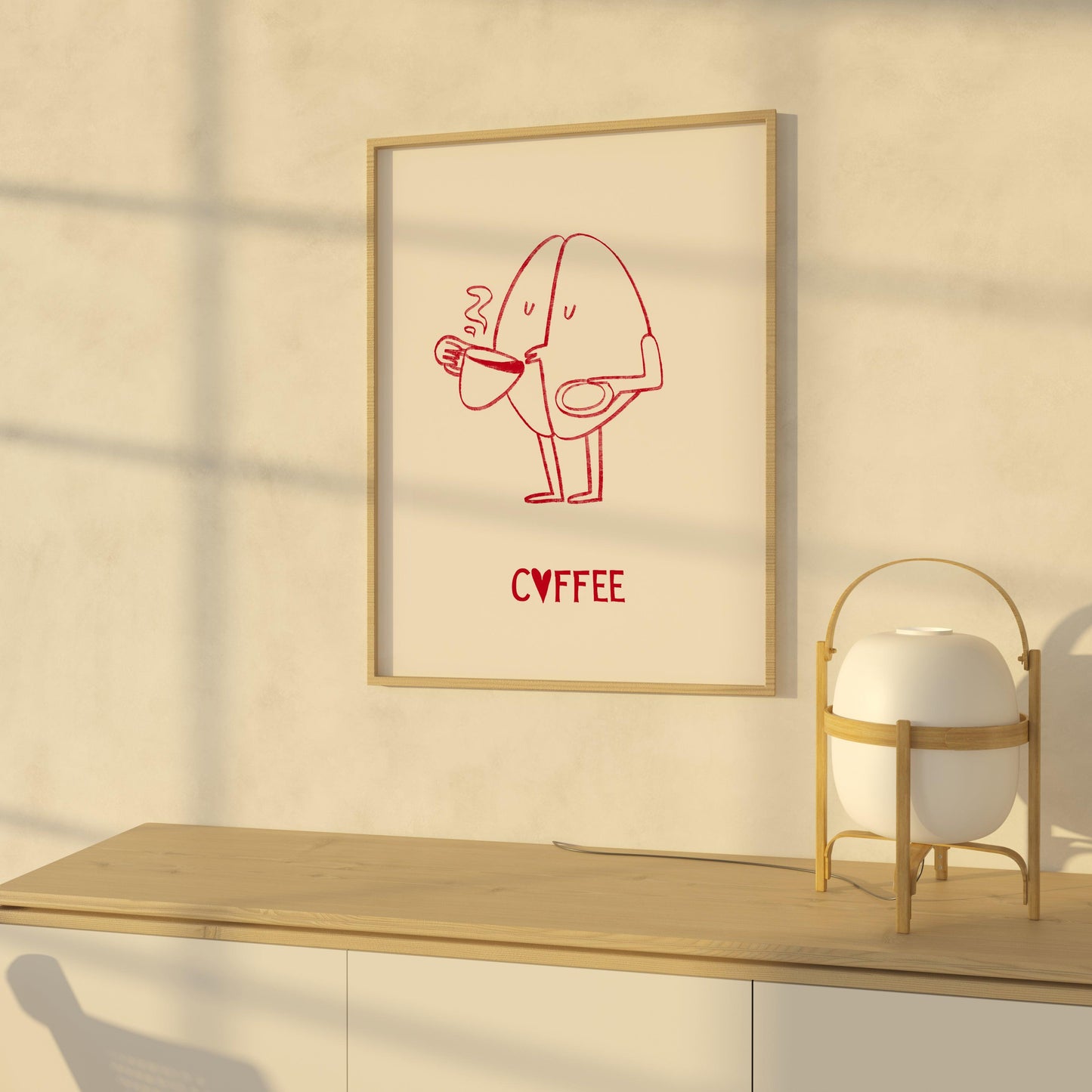 Coffee Lover Red Poster