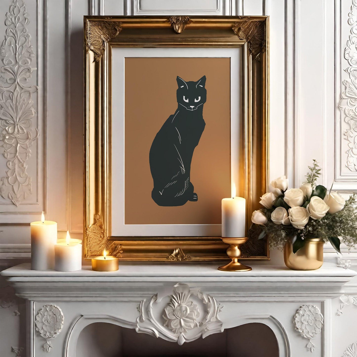 Black Cat Halloween Poster