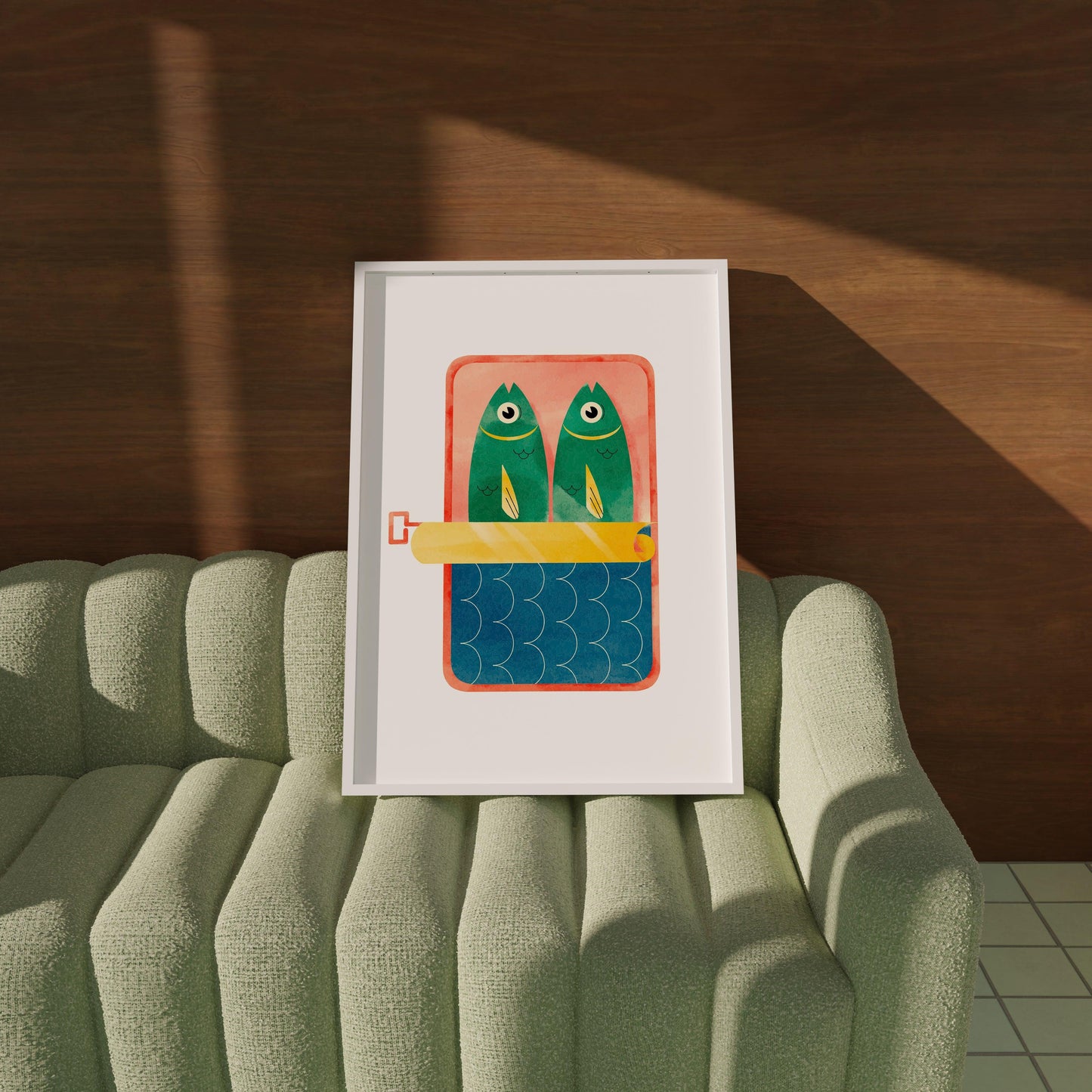 Sardines Illustration Poster