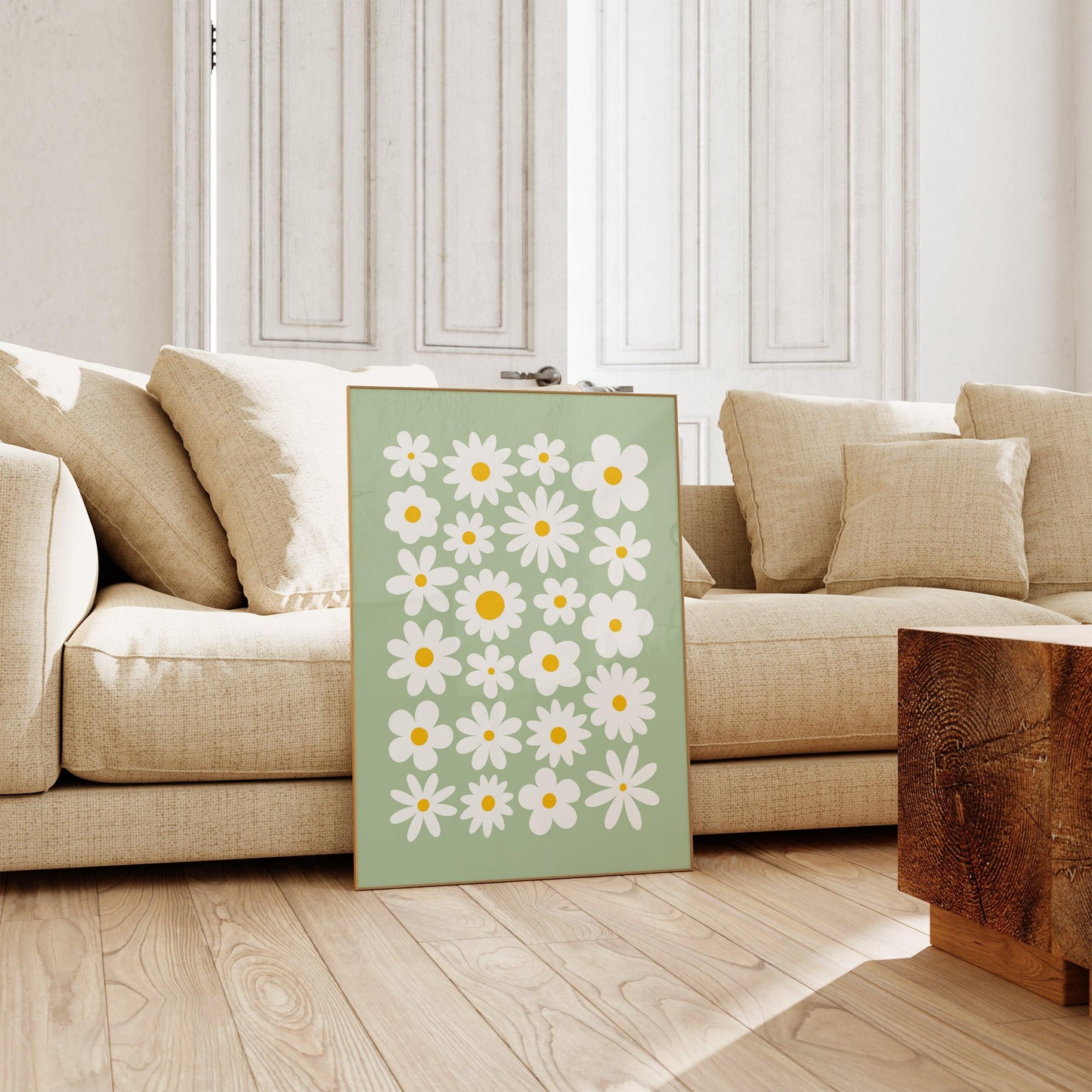 Sage Daisy Poster