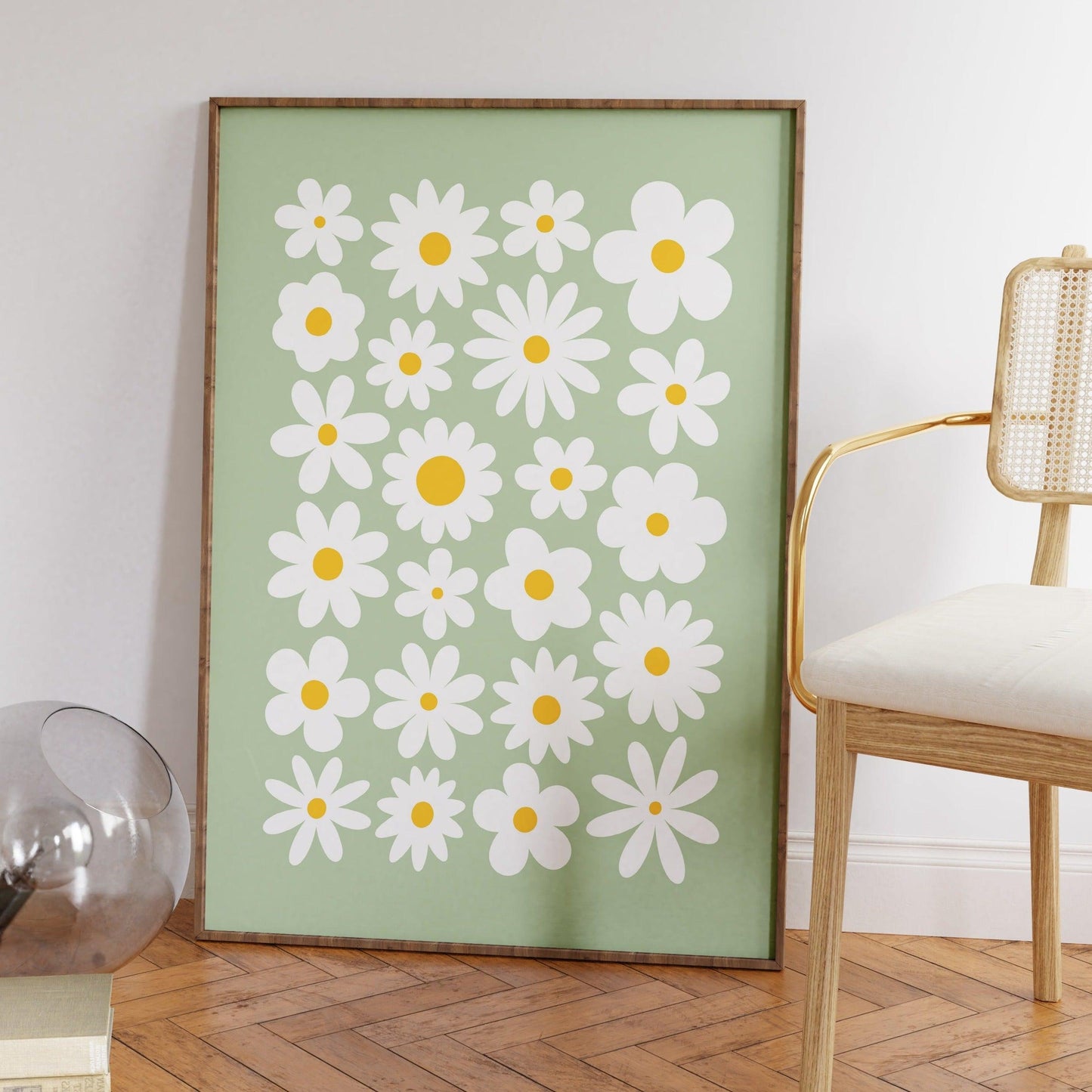 Sage Daisy Poster