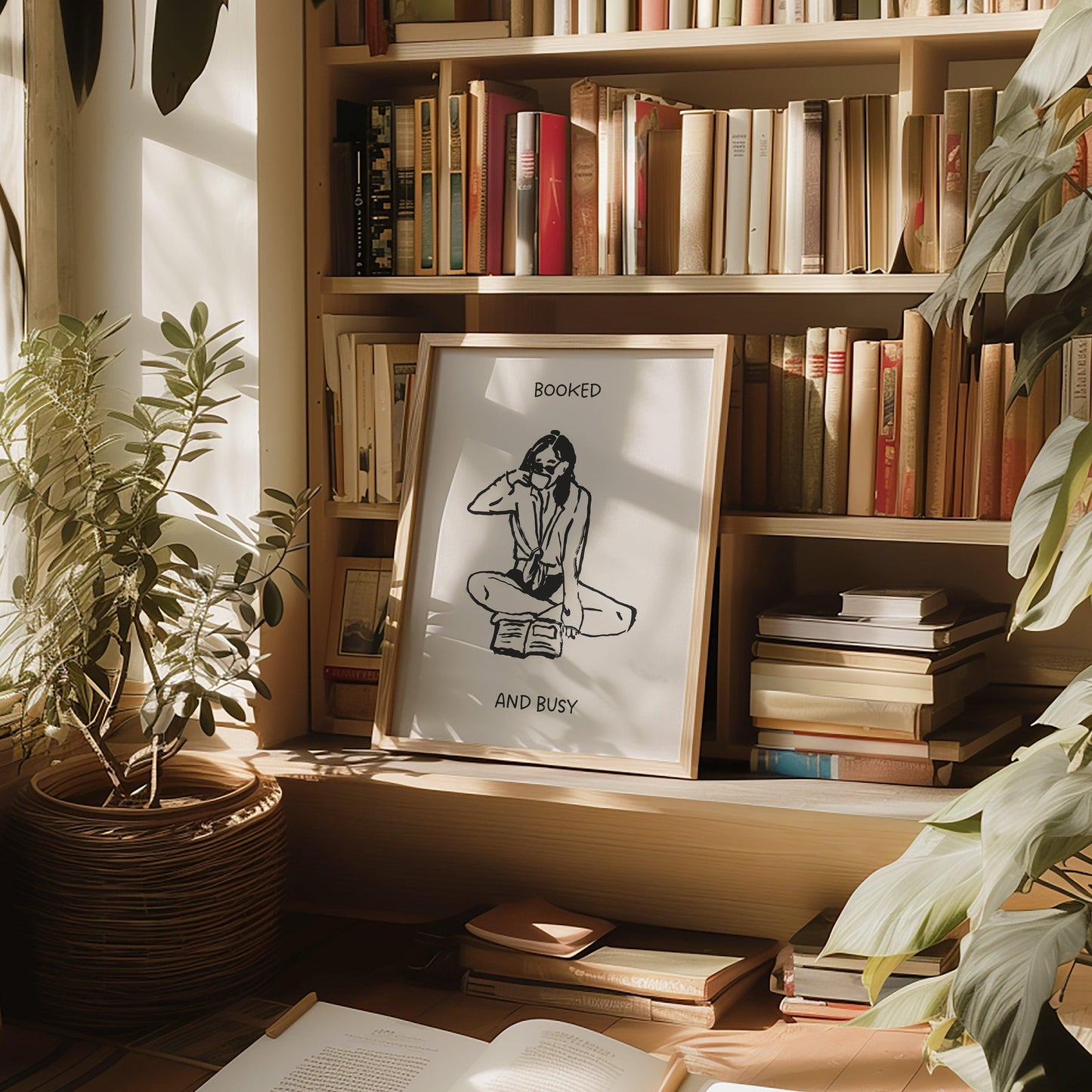 Booked and Busy Bookish Poster