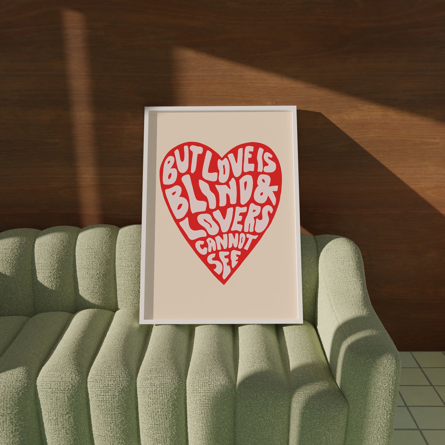 Love is Blind and Lovers Cannot See Poster