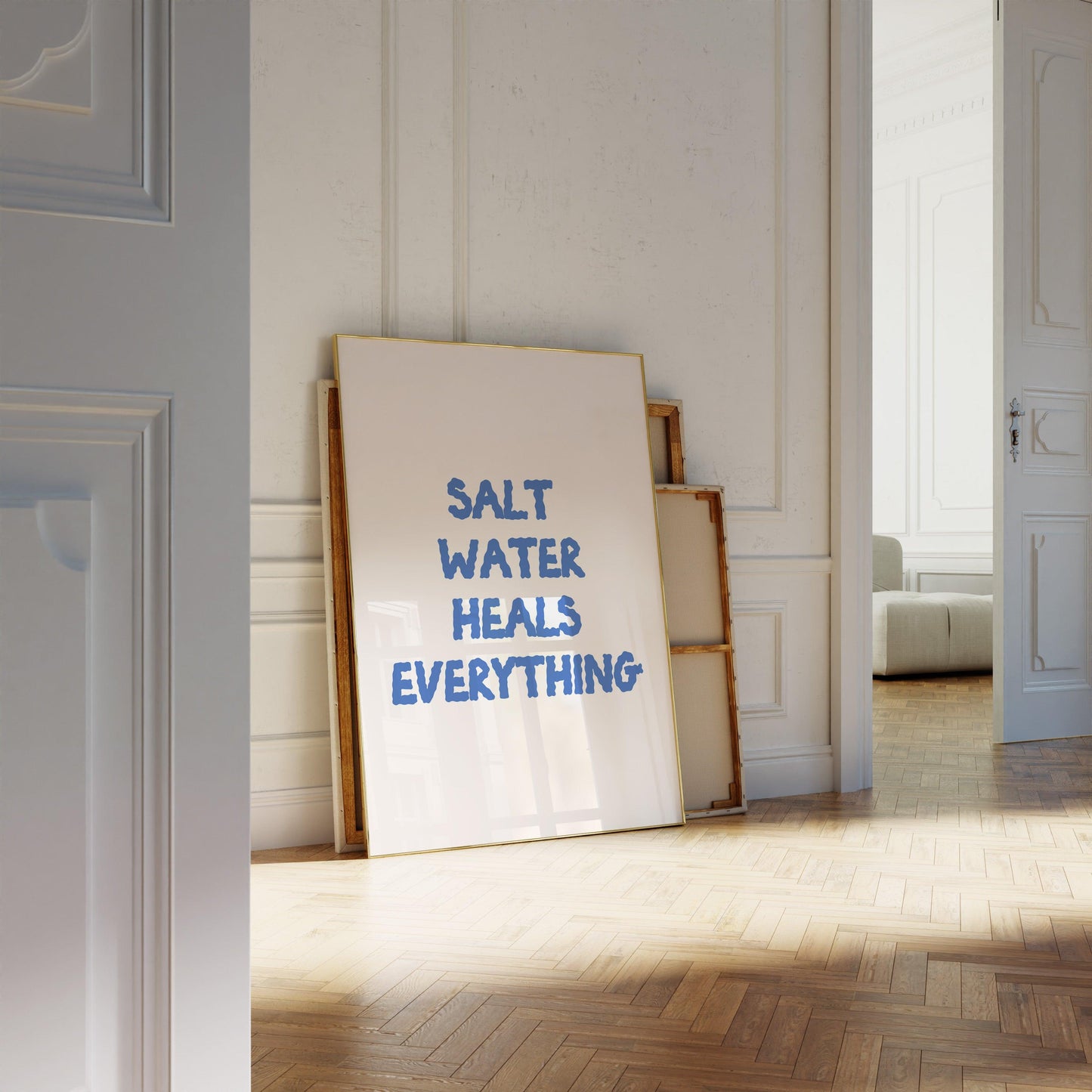 Salt Water Heals Everything Poster