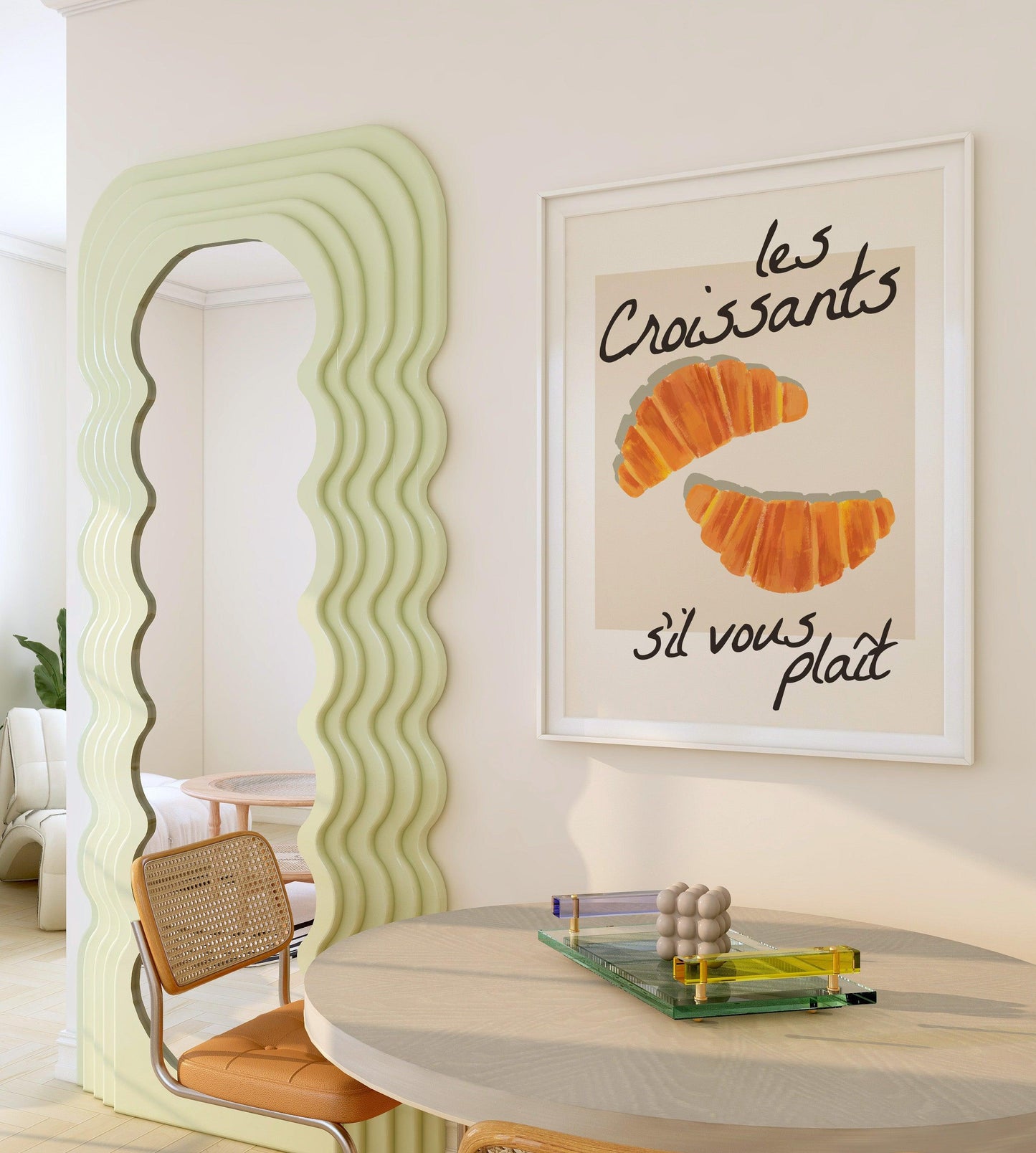 Croissants Breakfast Poster