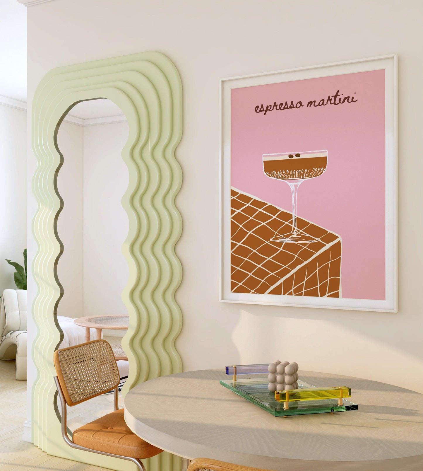 Espresso Martini Pink Poster